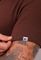 Camisa Masculina Tricot Touch Marrom