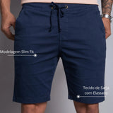 Bermuda de Sarja Masculina Azul Marinho