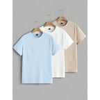 Kit 4 Camisetas Masculina Lisa 100% Algodão Premium – Versátil e Confortável | FRETE GRÁTIS