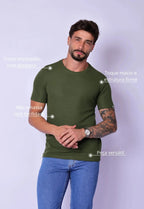 Camiseta Masculina Tricot Verde