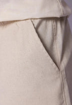 Shorts de Linho Masculino Bege