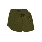 Kit 4 Bermudas DryFit Premium Evolut Performance, Secagem rápida, Bolso com Zíper e Ajuste Anatômico