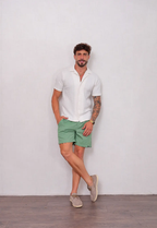 Camisa Masculina Tricot Touch Branca