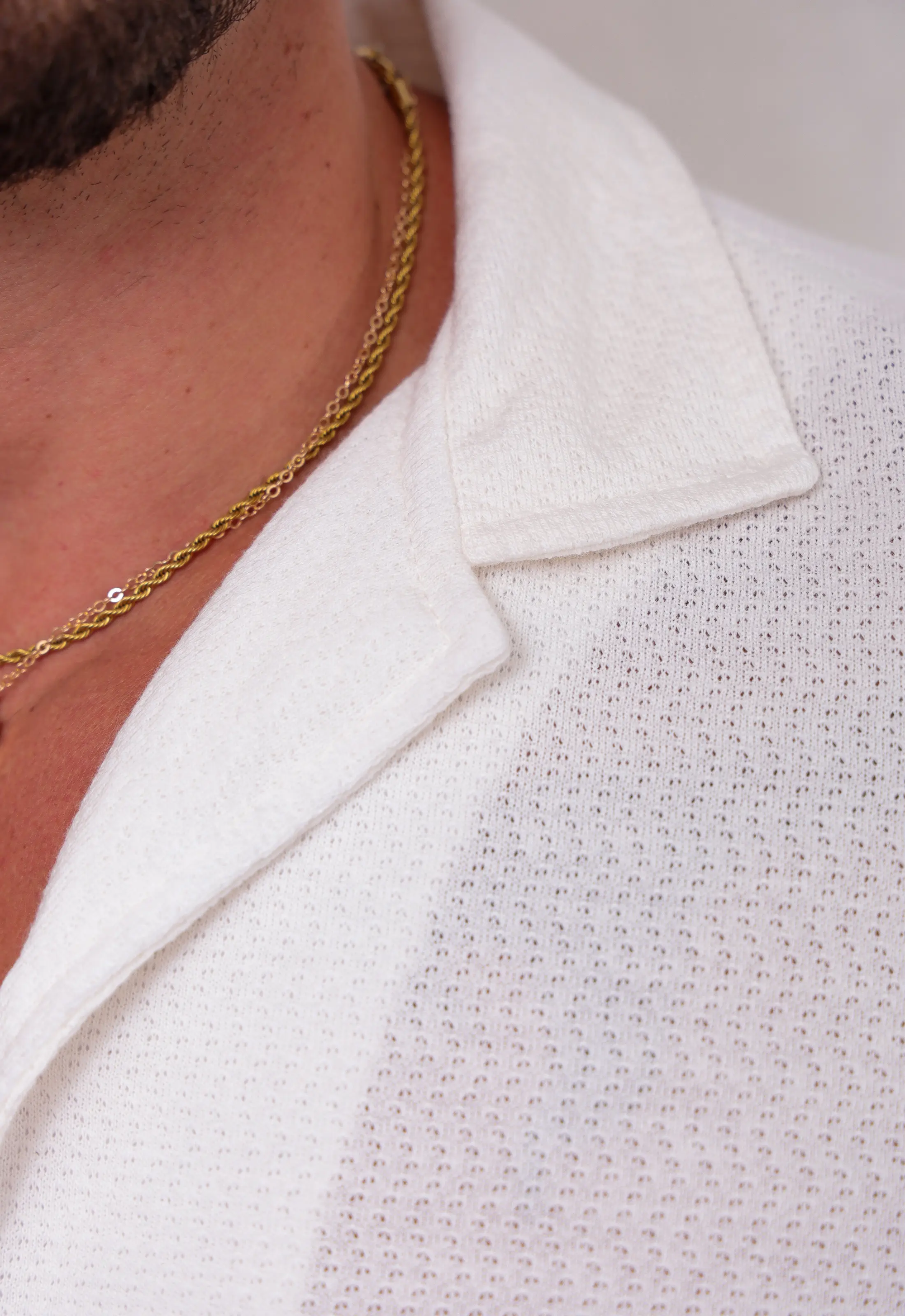 Camisa Masculina Tricot Branca