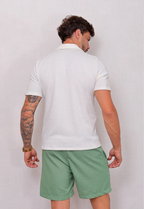 Camisa Masculina Tricot Touch Branca