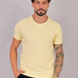 Camiseta Masculina Tricot Amarela