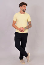 Camiseta Masculina Tricot Amarela
