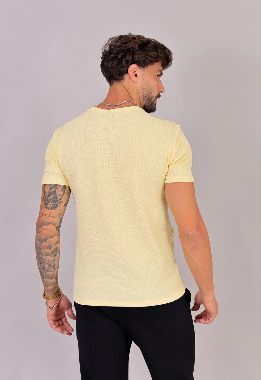 Camiseta Masculina Tricot Amarela