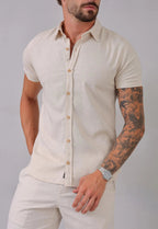 Camisa Masculina Linho com Viscose