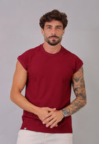 Camiseta Regata Machão Masculina Bordo