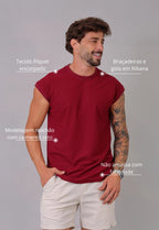 Camiseta Regata Machão Masculina Bordo