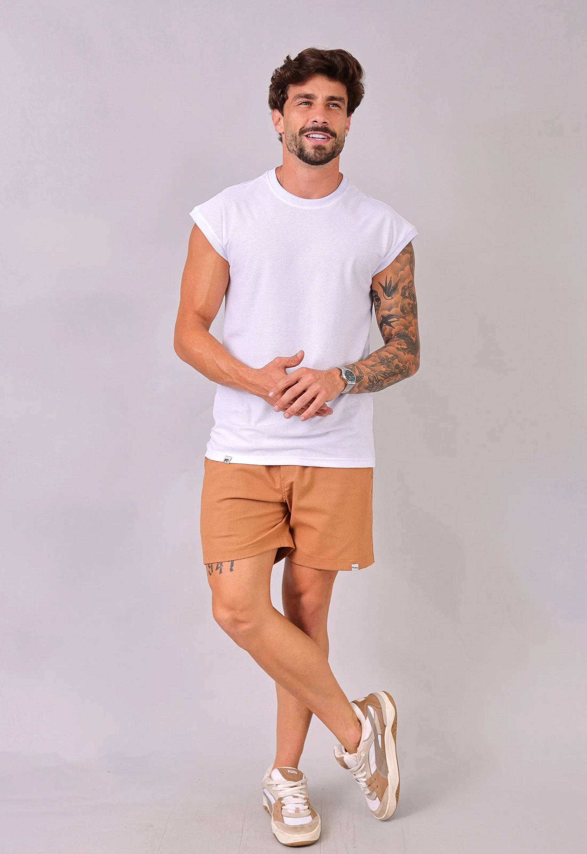 Camiseta Regata Machão Masculina Branca