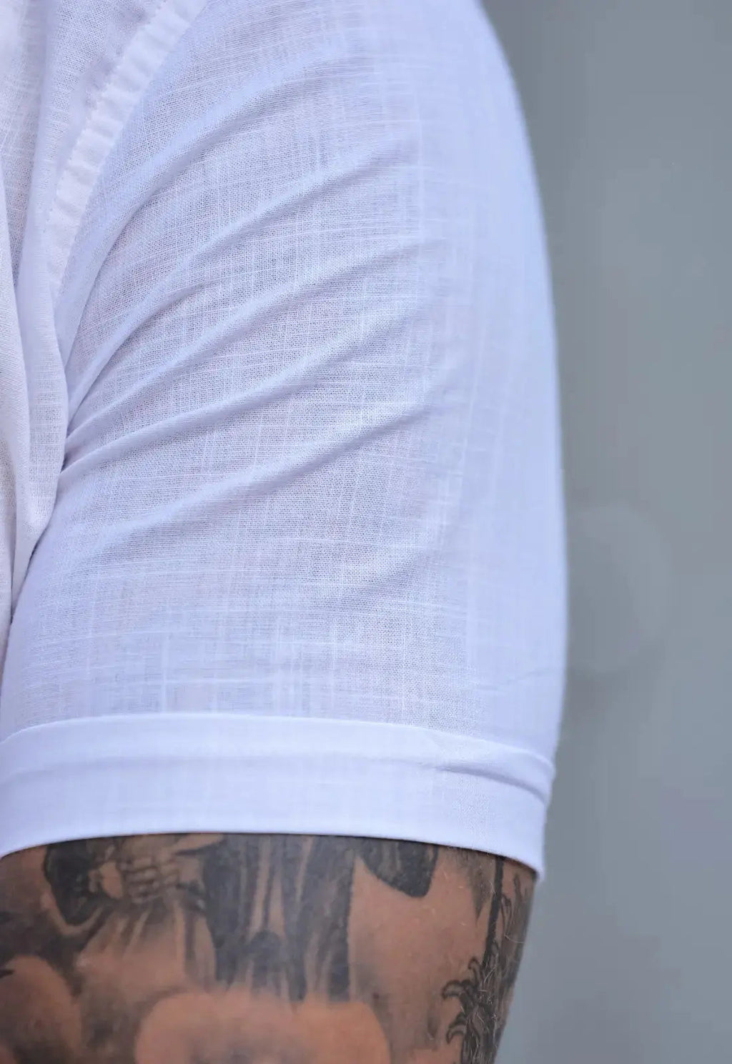 Camisa Masculina Manga Curta Flame Slim Branco