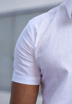 Camisa Masculina Manga Curta Flame Slim Branco