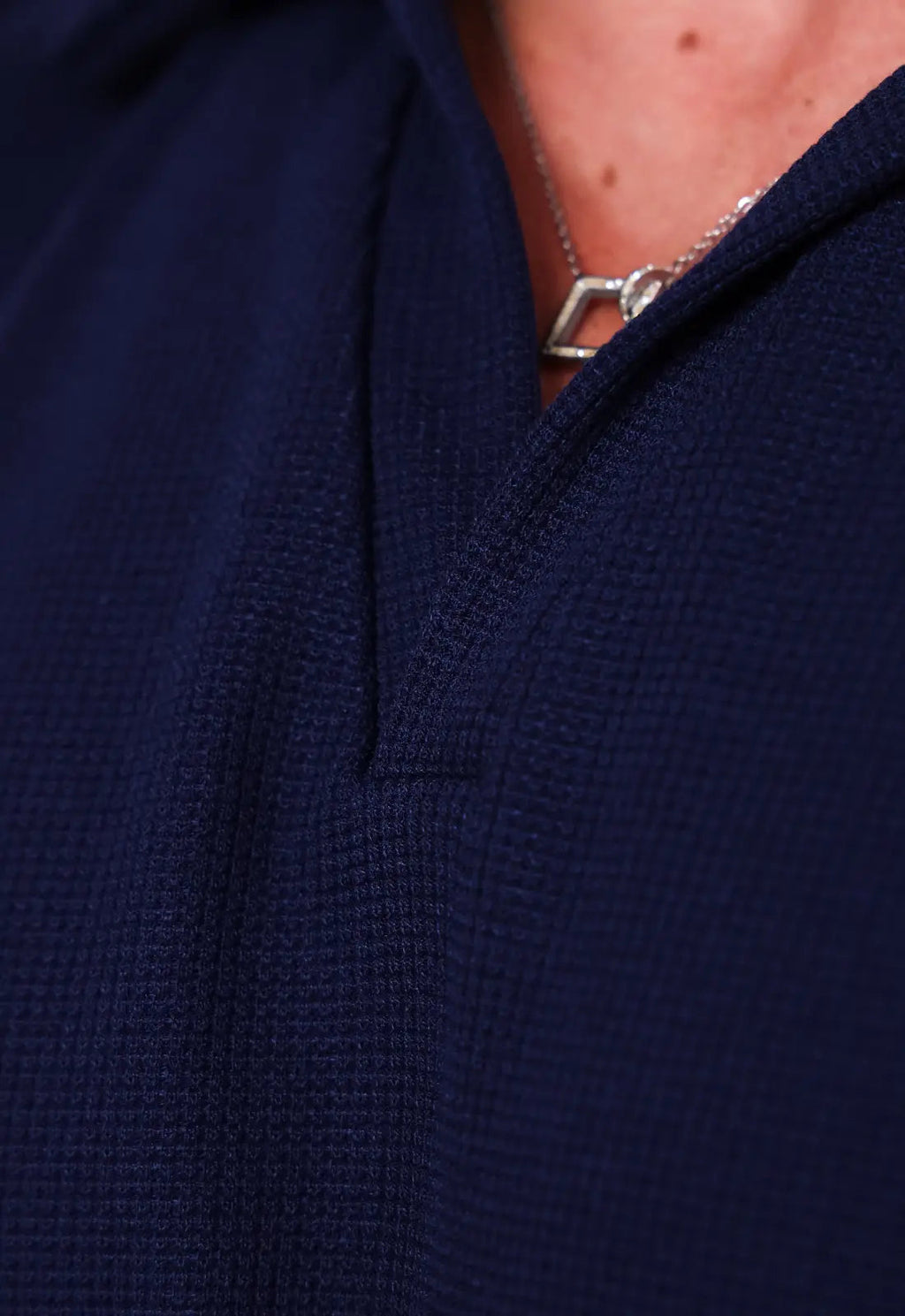 Camisa Polo Italiana Tricot Azul Marinho