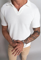 Camisa Polo Italiana Tricot Branca