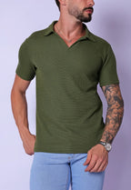 Camisa Polo Italiana Tricot Verde