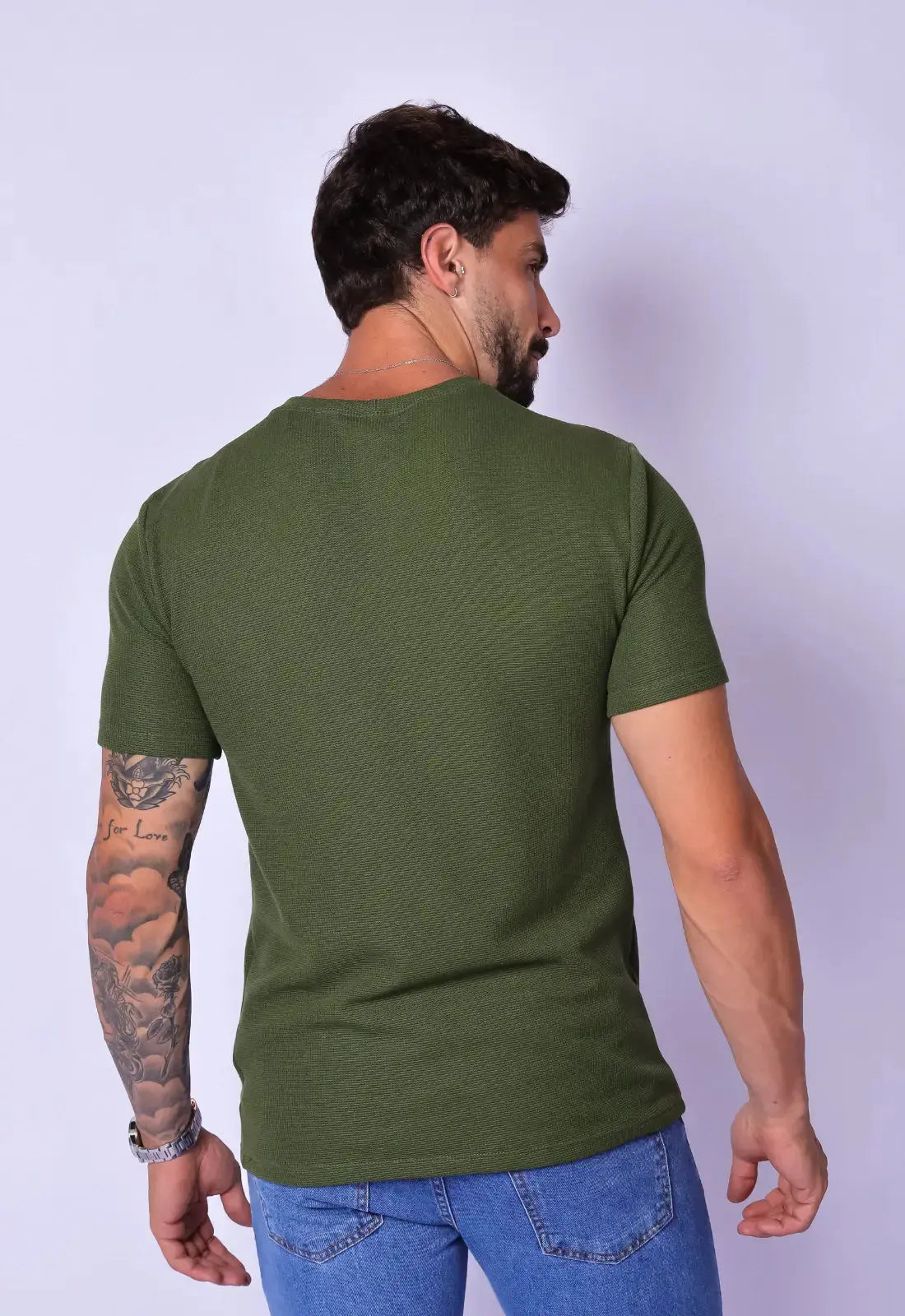 Camiseta Masculina Tricot Verde
