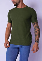 Camiseta Masculina Tricot Verde