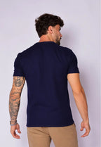 Camiseta Masculina Tricot Azul Marinho