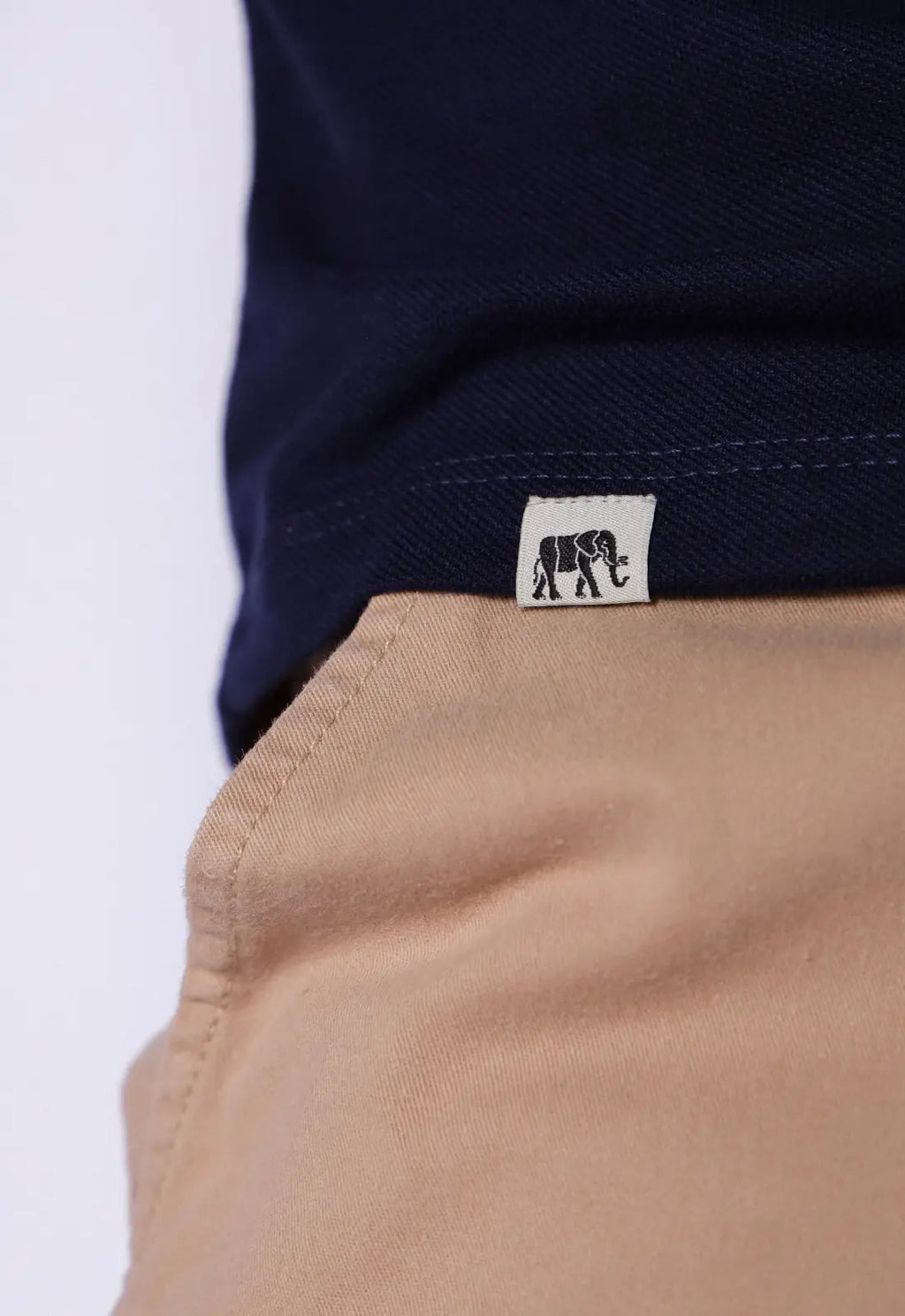 Camisa Polo Ziper Azul Marinho