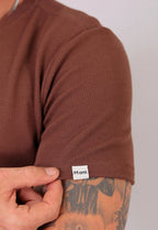 Camiseta Masculina Tricot Marrom Café