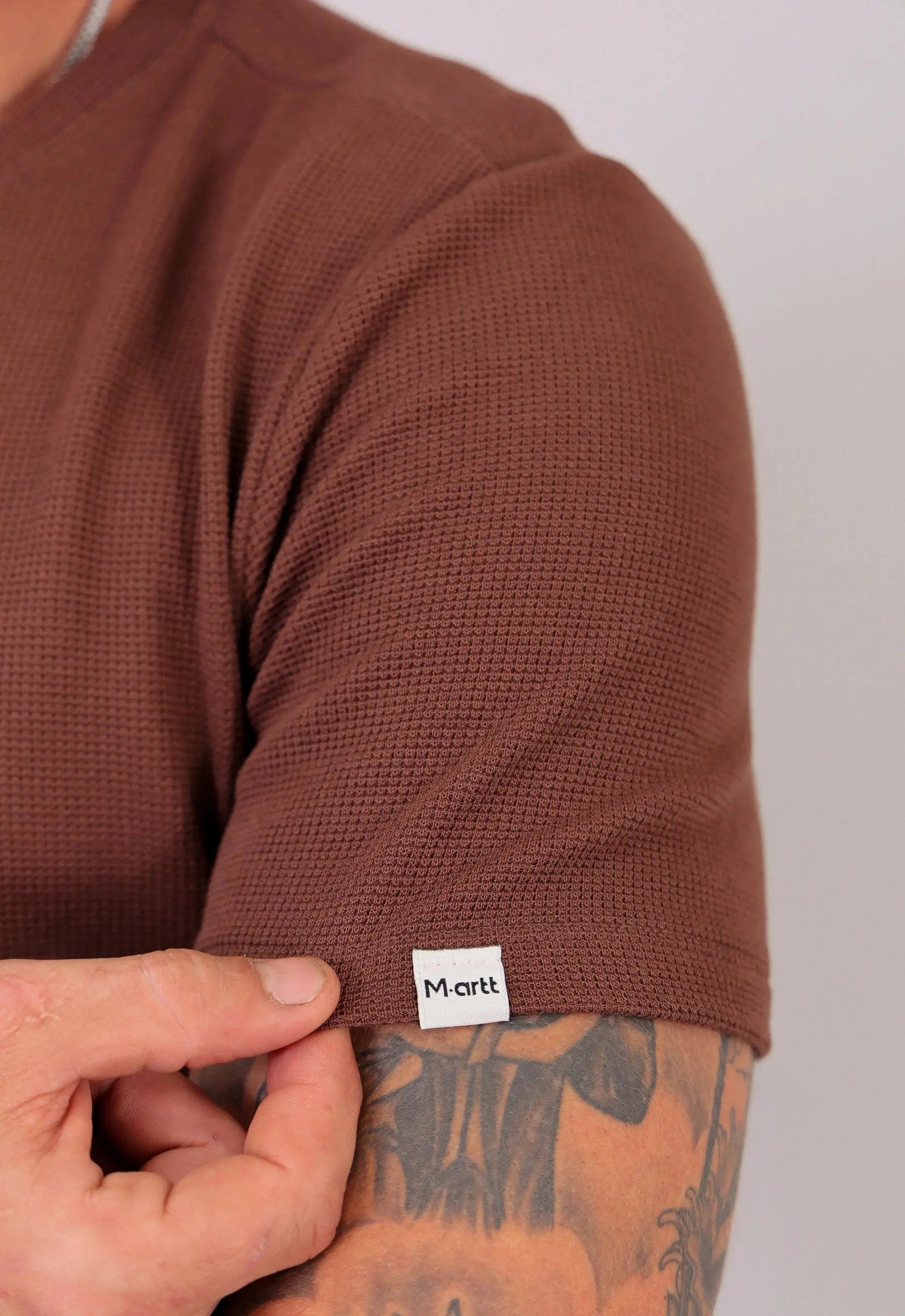 Camiseta Masculina Tricot Marrom Café