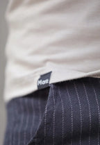 Camiseta Slim Gola Alta Cinza