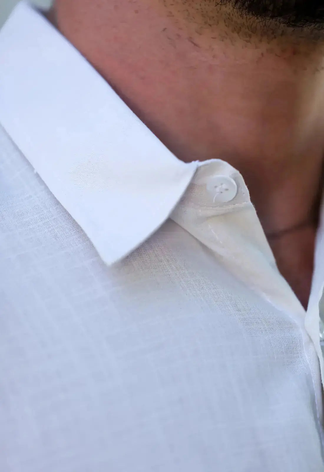 Camisa Masculina Manga Curta Flame Slim Bege