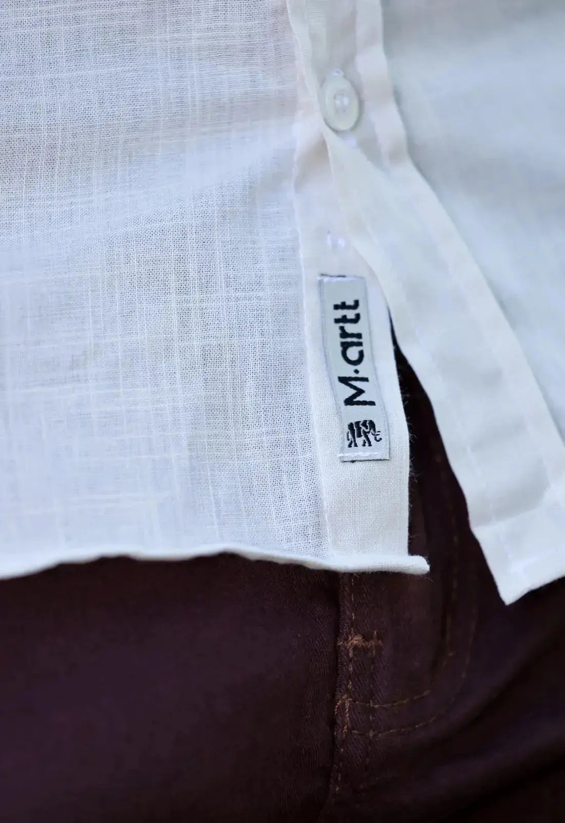 Camisa Masculina Manga Curta Flame Slim Bege