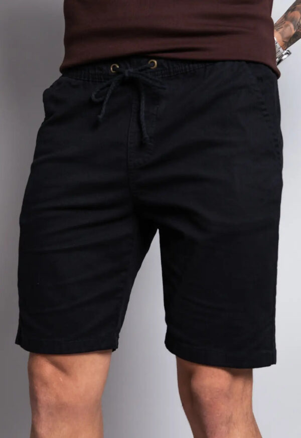 Bermuda de Sarja Masculina Preta