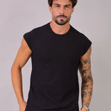 Camiseta Regata Machão Masculina Preta