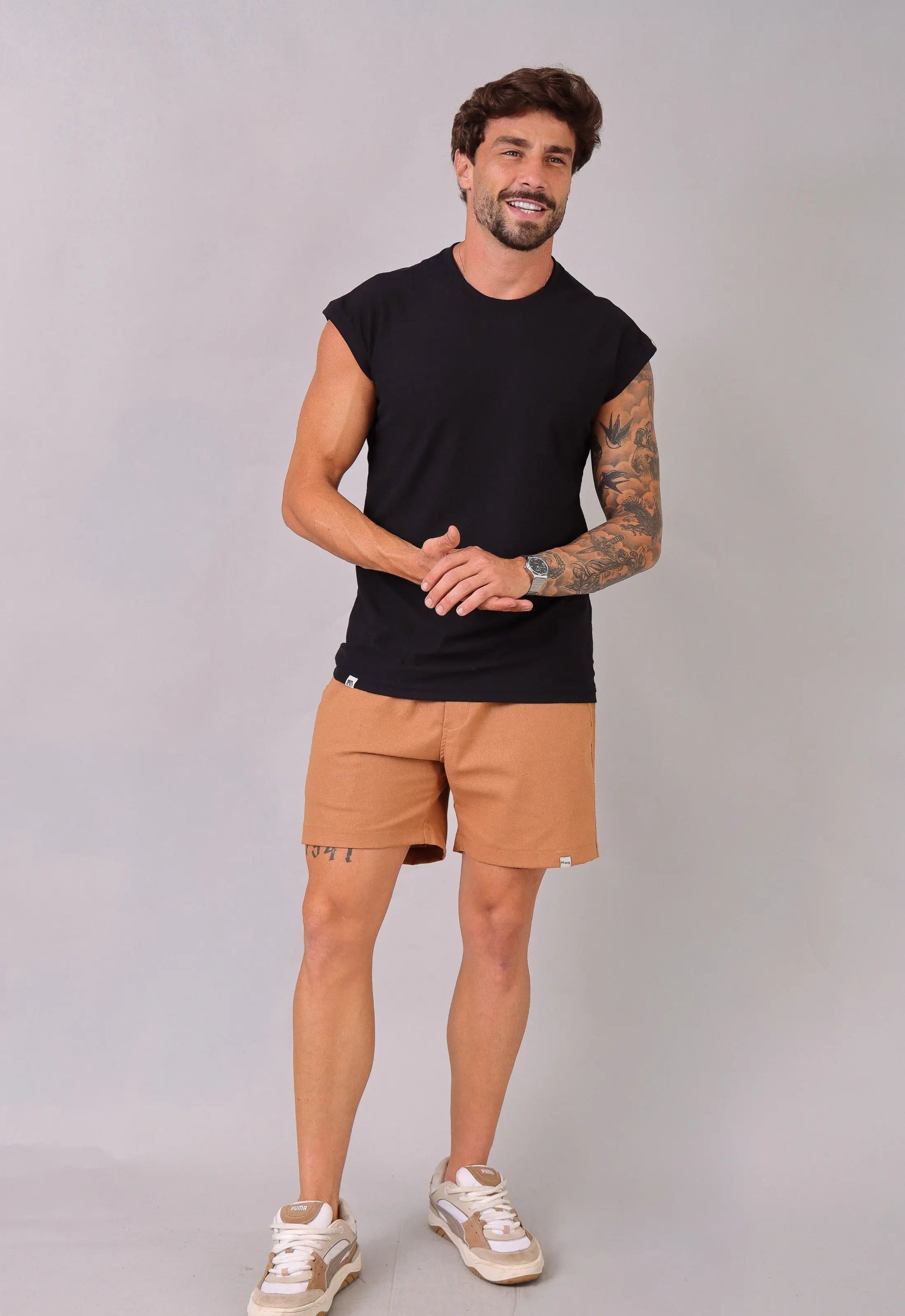 Camiseta Regata Machão Masculina Preta