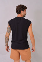 Camiseta Regata Machão Masculina Preta