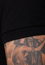 Camisa Polo Ziper Preta