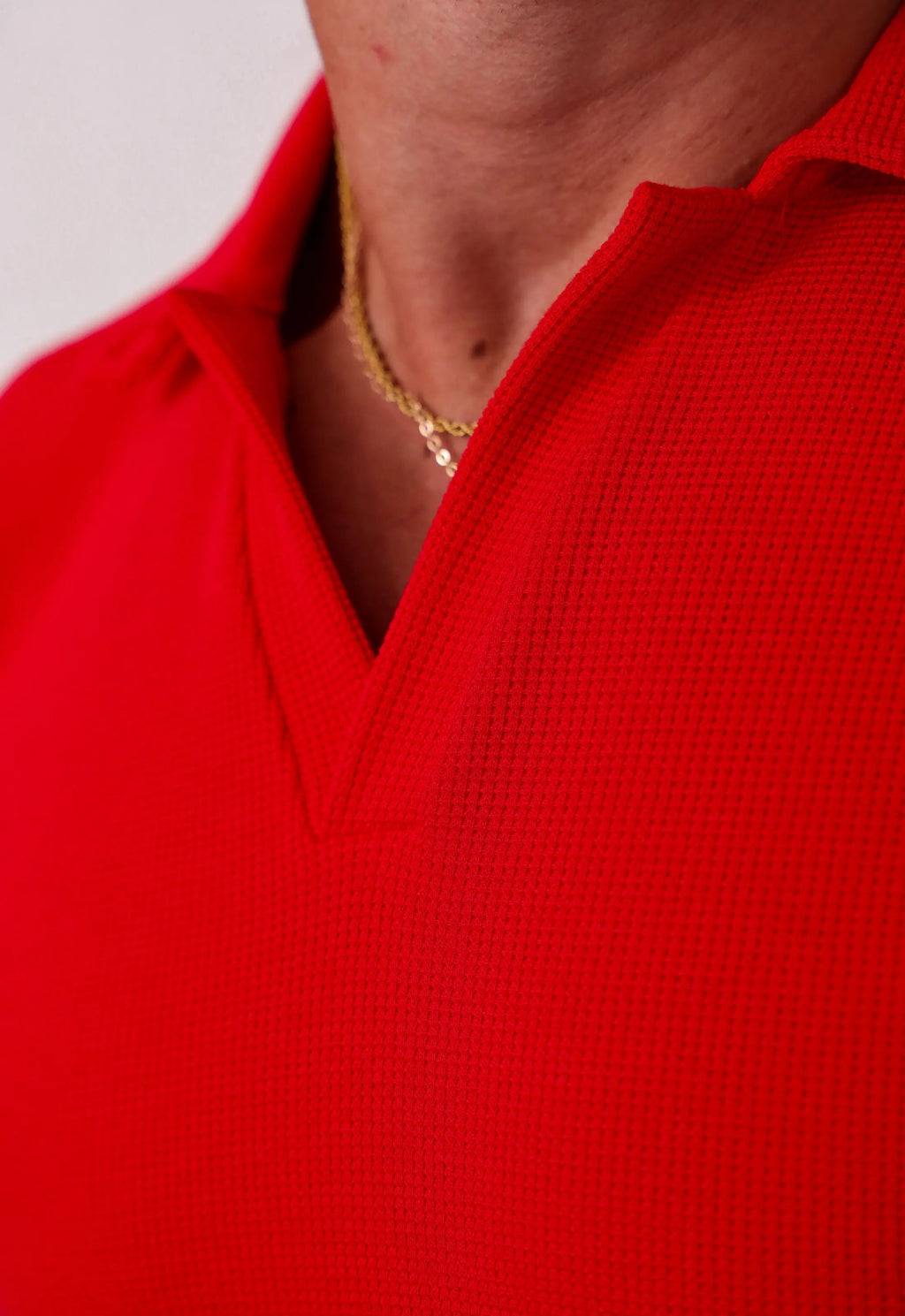 Camisa Polo Italiana Tricot Vermelha