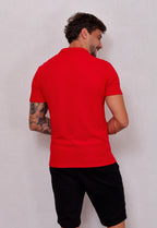 Camisa Polo Italiana Tricot Vermelha